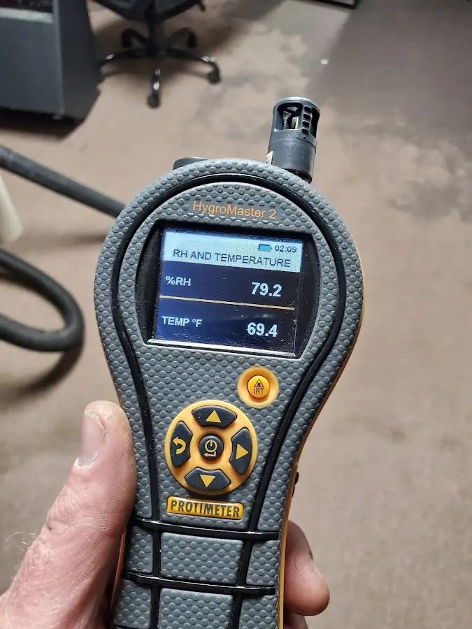 Moisture meter humidity assessment for Fire & Smoke Damage Restoration in Reading