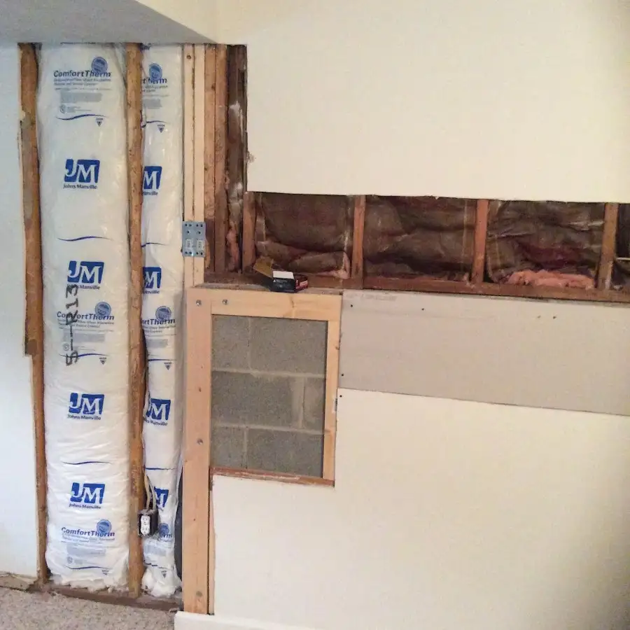 Wall insulation replacement during Odor Removal & Deodorization in Reading